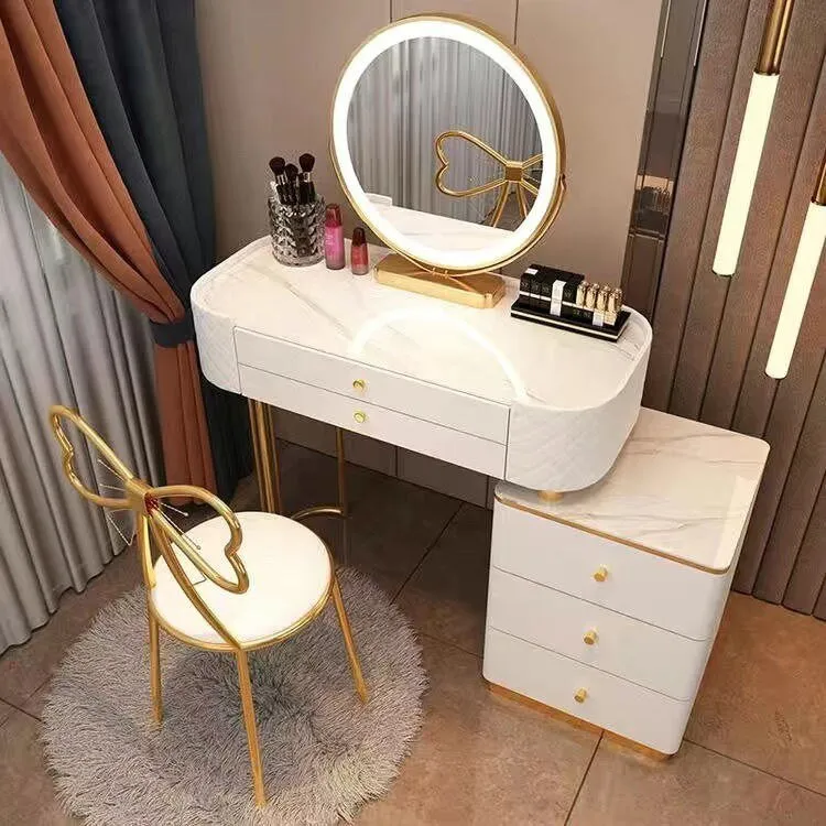 Modern LED Vanity Desk Dresser Table for Household Bedroom