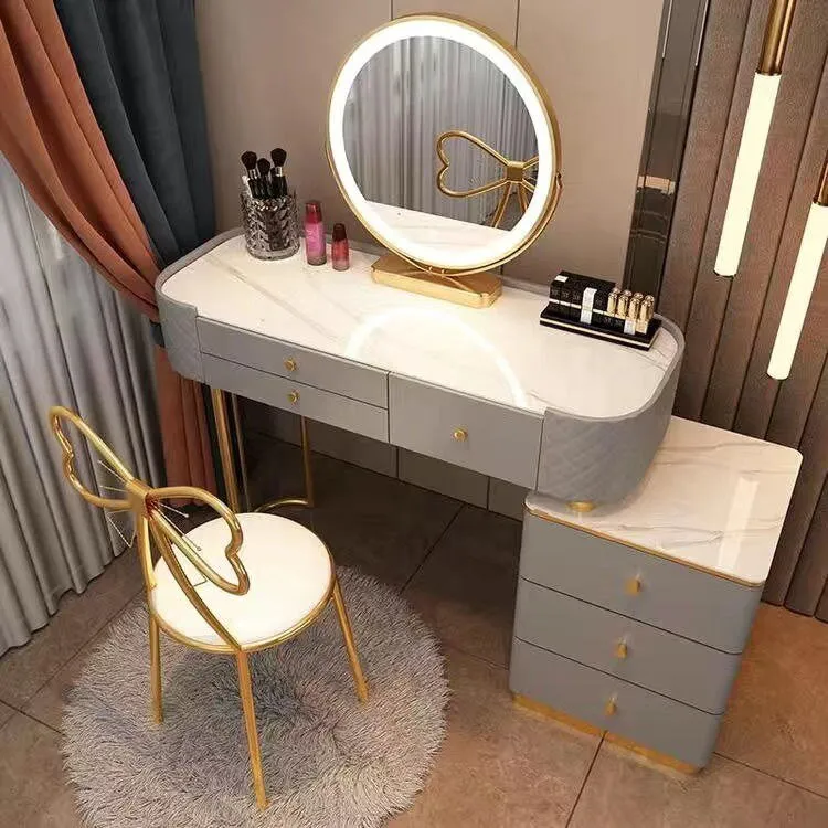 Modern LED Vanity Desk Dresser Table for Household Bedroom