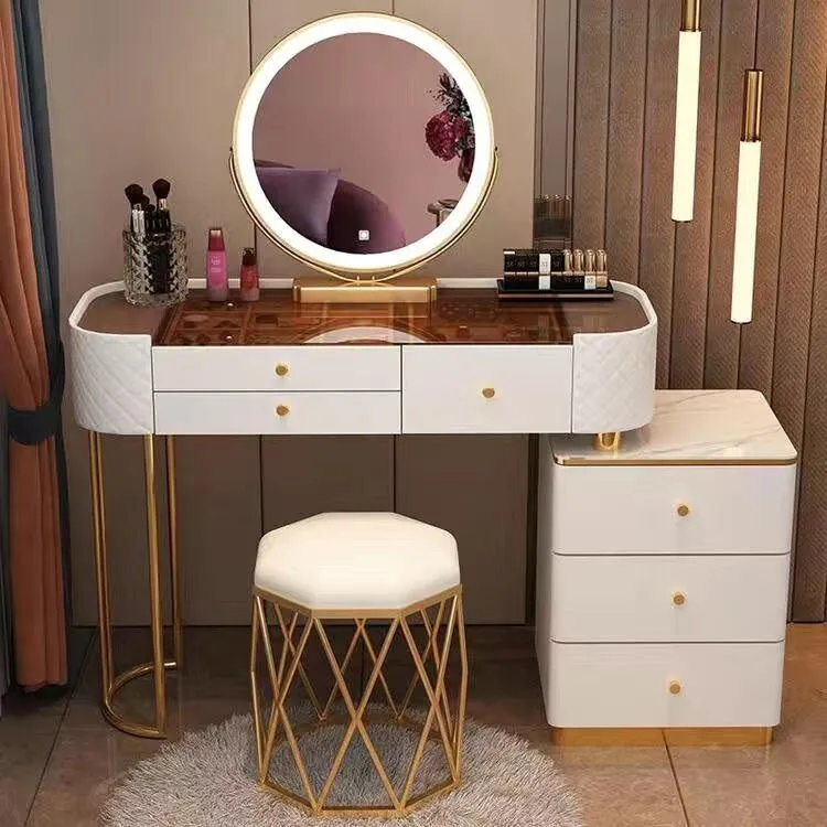 Modern LED Vanity Desk Dresser Table for Household Bedroom