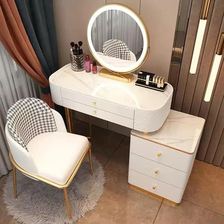 Modern LED Vanity Desk Dresser Table for Household Bedroom