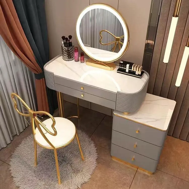 Modern LED Vanity Desk Dresser Table for Household Bedroom