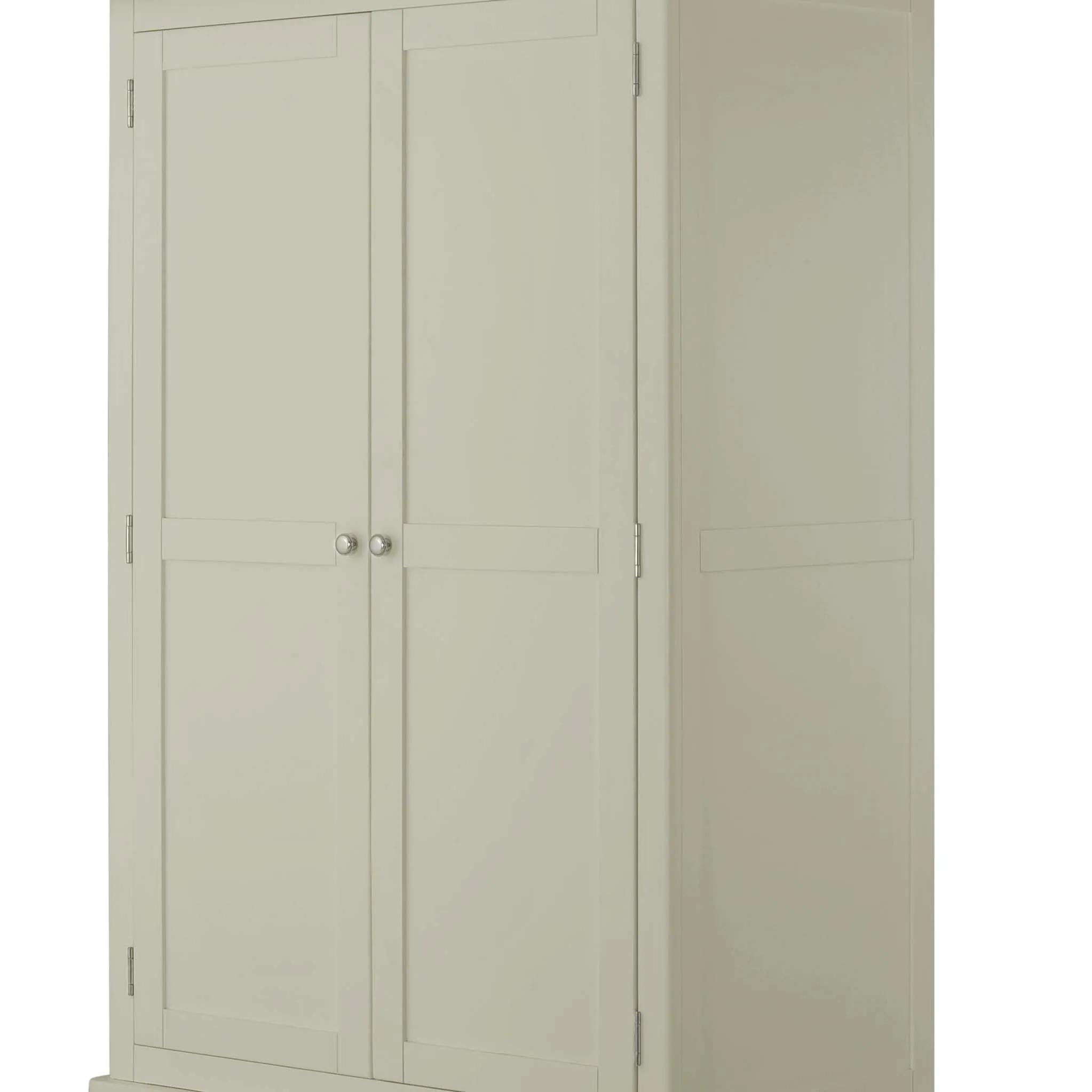 Padstow Grey Double Wardrobe with Drawers