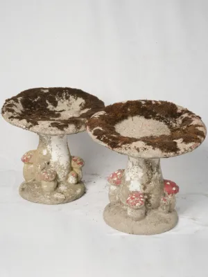 Pair of 1940s/1950s French Vintage Mushroom Garden Stools 20"