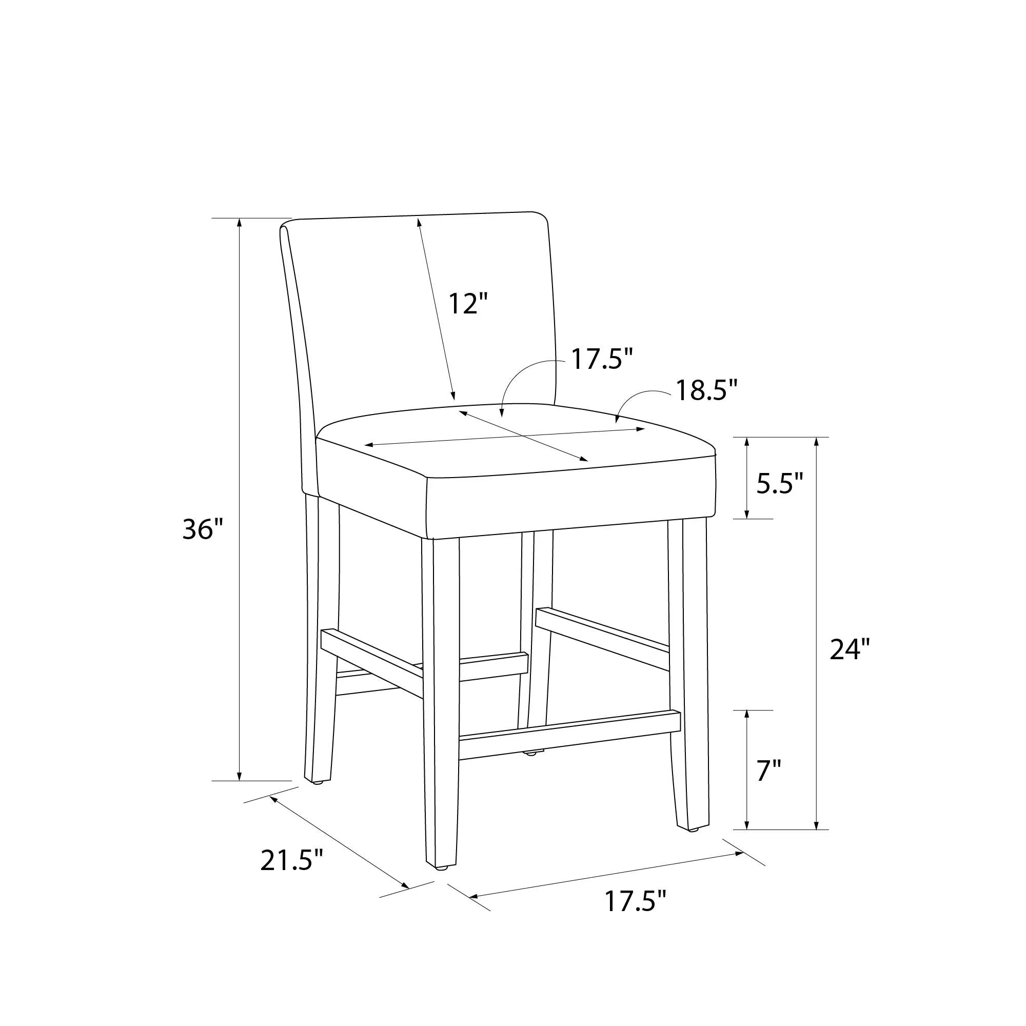 Parsons Counter Height Bar Stool