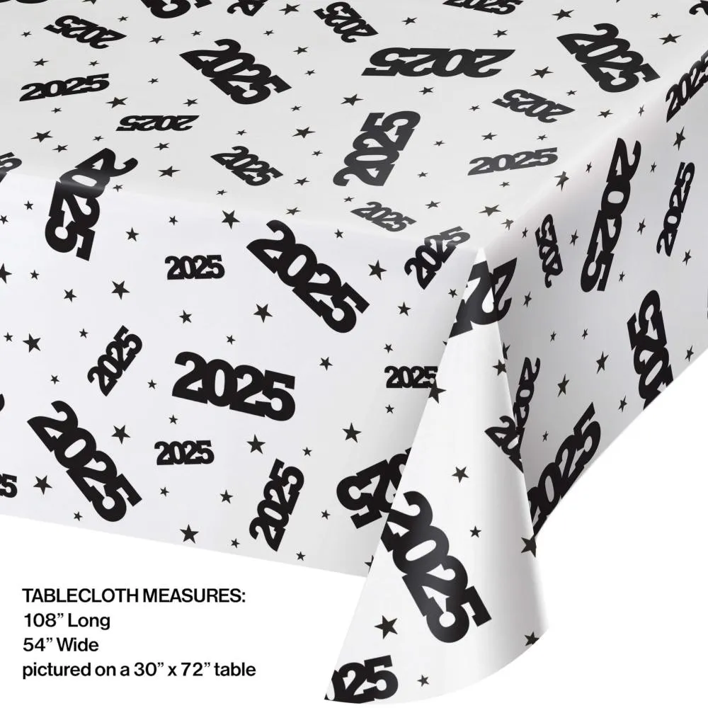 "2025" Plastic Tablecover, Clear