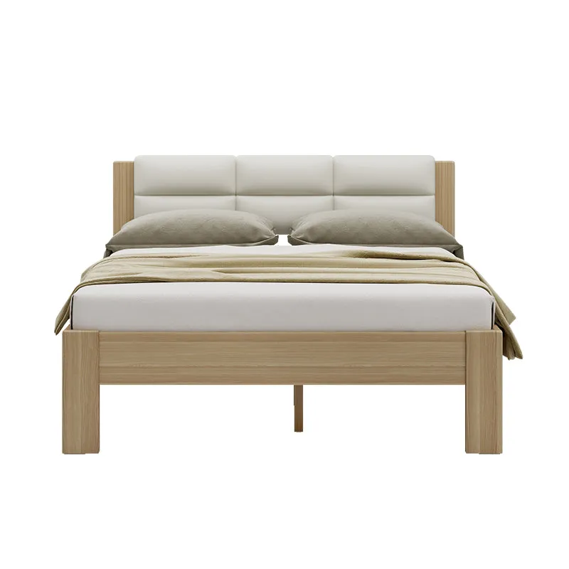 Raka Beige and Natural Queen Bed