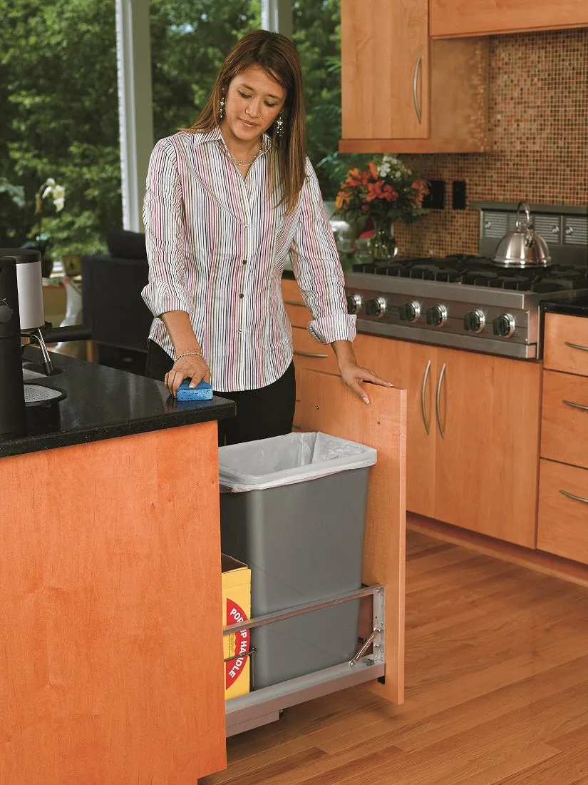 Rev-A-Shelf 50 Quart Pull-Out Waste Container 5349-1550DM-117