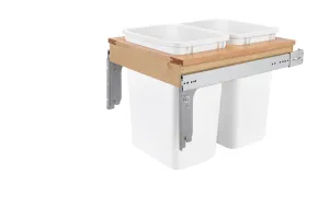 Rev-A-Shelf Double 35 Quart Top mount Waste Container (1-1/2" face frame) 4WCTM-21DM2