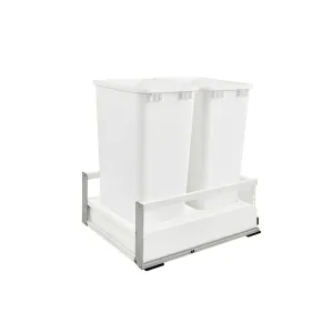 Rev-A-Shelf / TWCSC-18DM-2 / Tandem Pullout Waste/Trash Container w/ Soft-Close