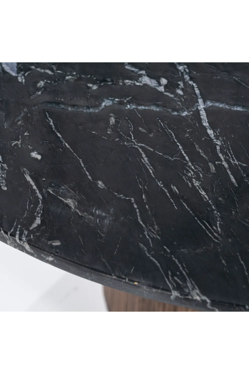 Round Black Marble Side Table | Eleonora Maxim