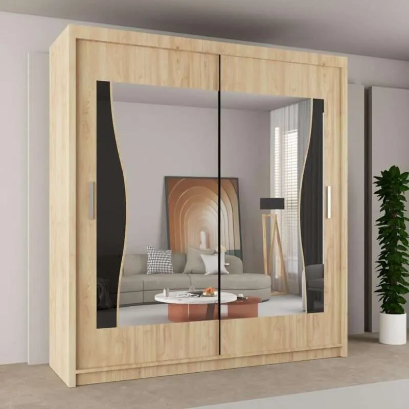 Sleek Sliding Door Wardrobe - Multiple Sizes with Mirror Options