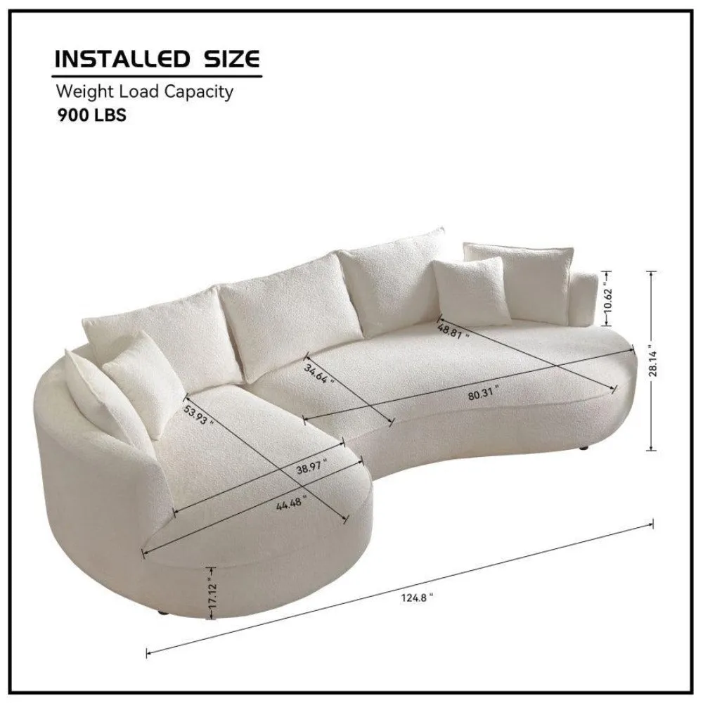 Snowy Premium Sofa Set in Towel Cloth