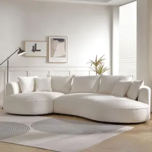 Snowy Premium Sofa Set in Towel Cloth