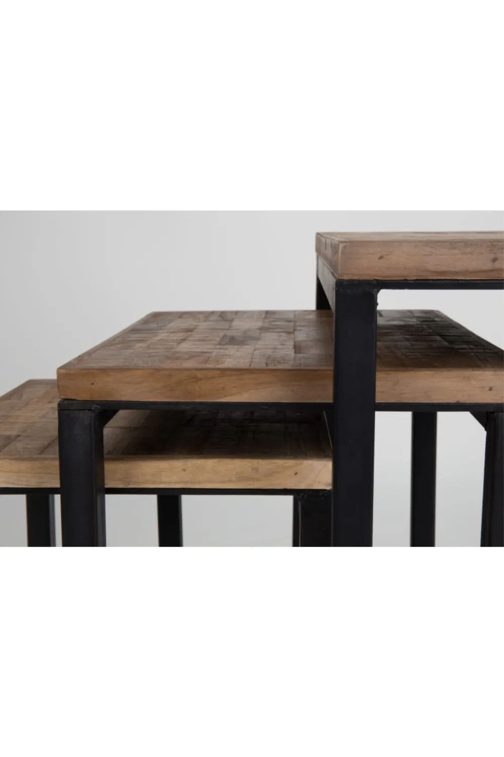 Teak Nesting Tables Set (3) | DF Suri