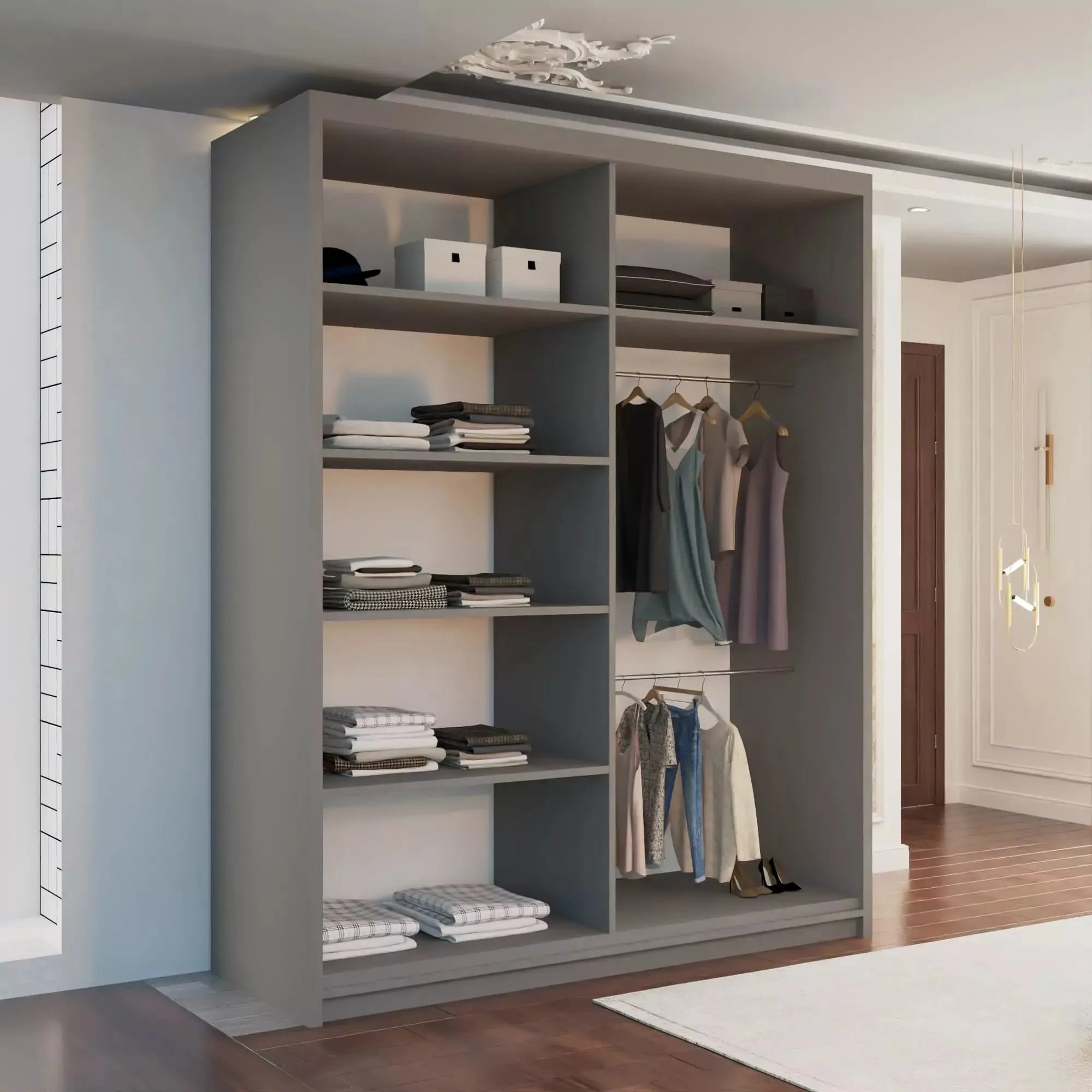 Vision Mirrored Sliding Door Wardrobe