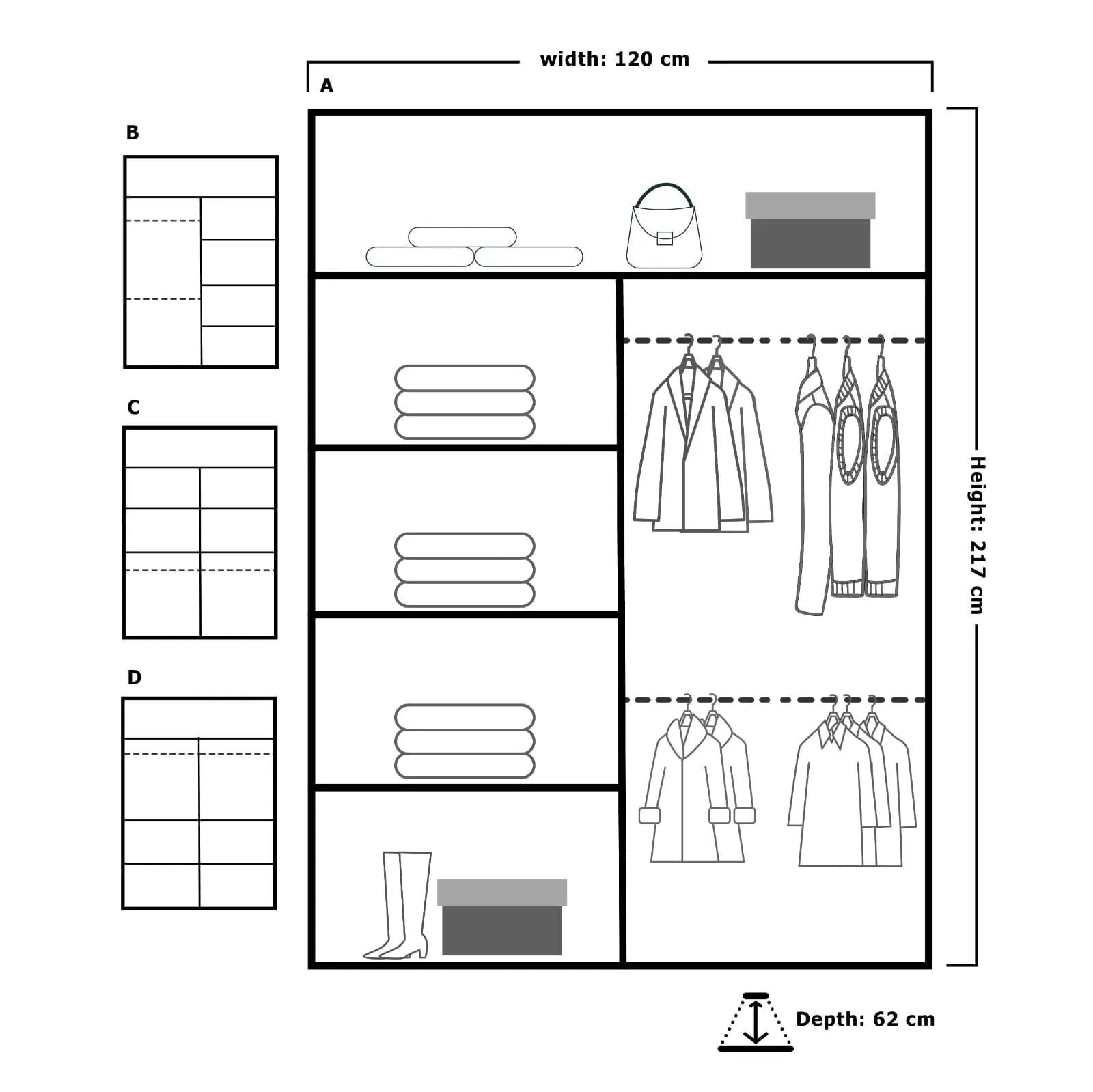 Vision Mirrored Sliding Door Wardrobe