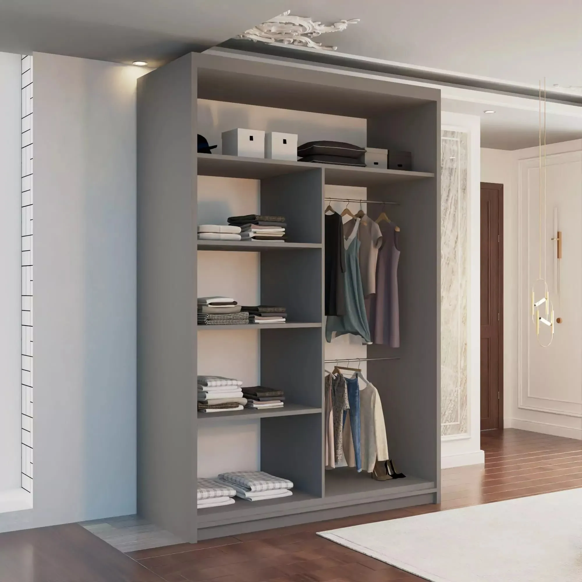 Vision Mirrored Sliding Door Wardrobe