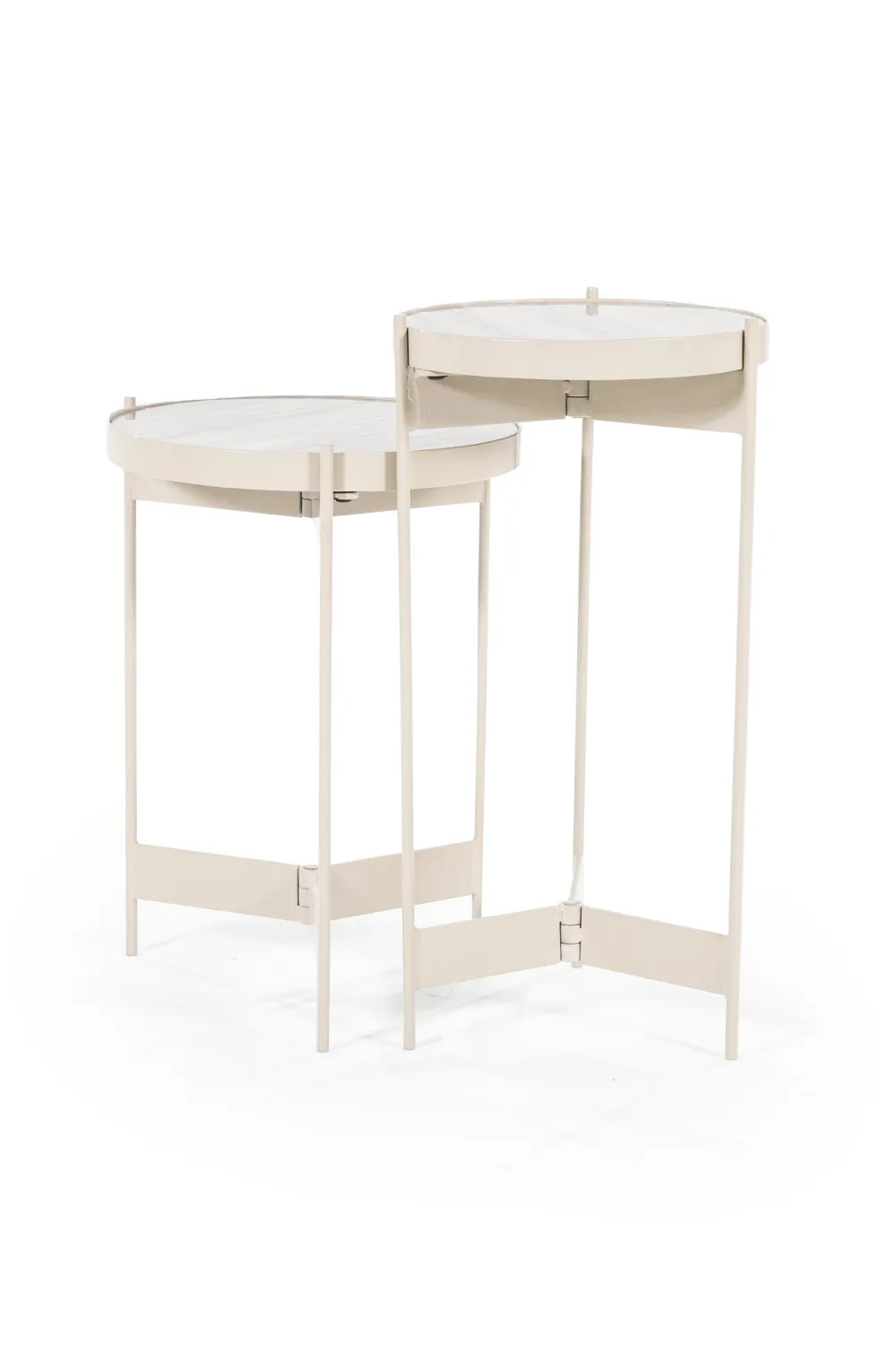 White Modern Side Table Set (2) | By-Boo Sib