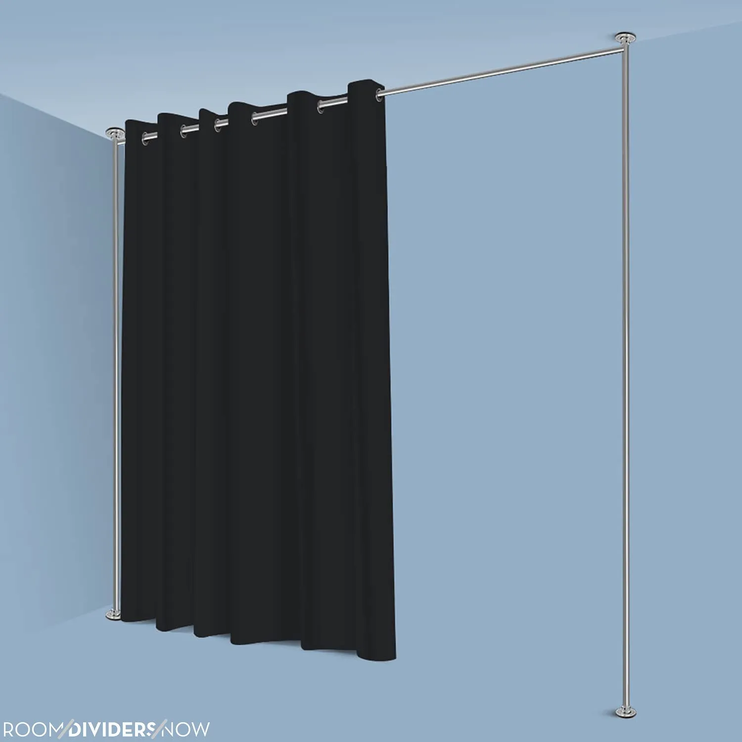 Zenfinit Curtain Divider Stand - Freestanding Vertical Tension Stand