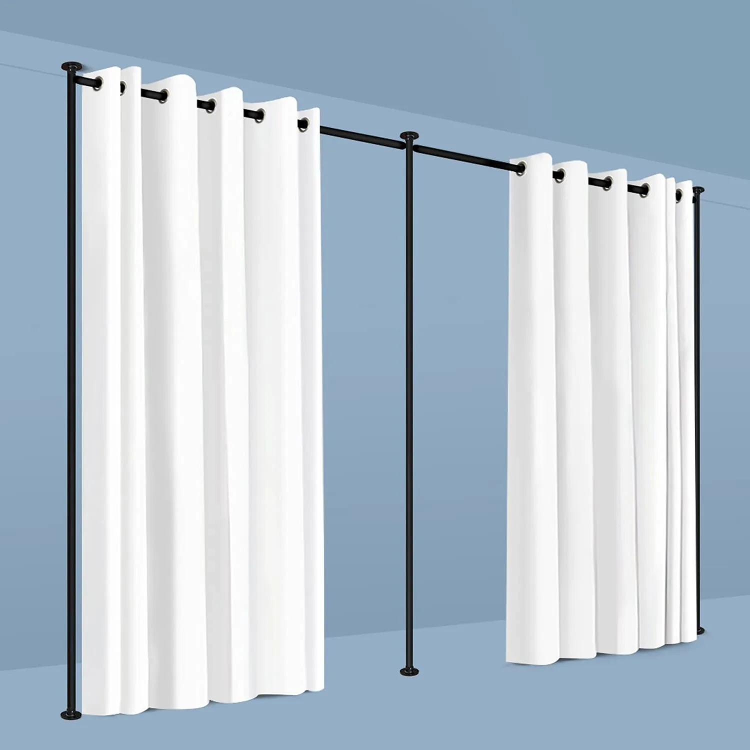 Zenfinit Curtain Divider Stand - Freestanding Vertical Tension Stand